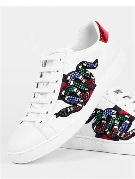 gucci ace shoe snake|Gucci ace embroidered snake.